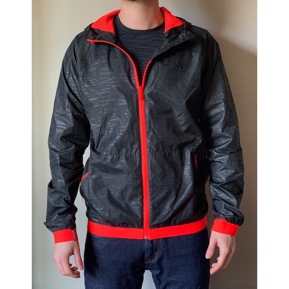 Black Adidas Windbreaker Jacket